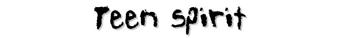 teen spirit font